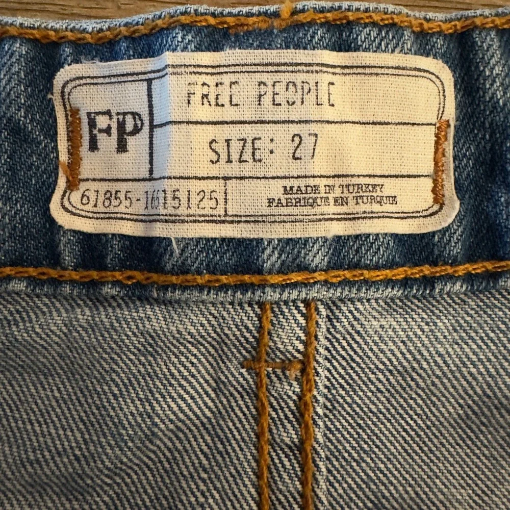 Free People Wild Rose Embroidered Studded Denim Jean Mini Skirt-Size 27-*Read*‎